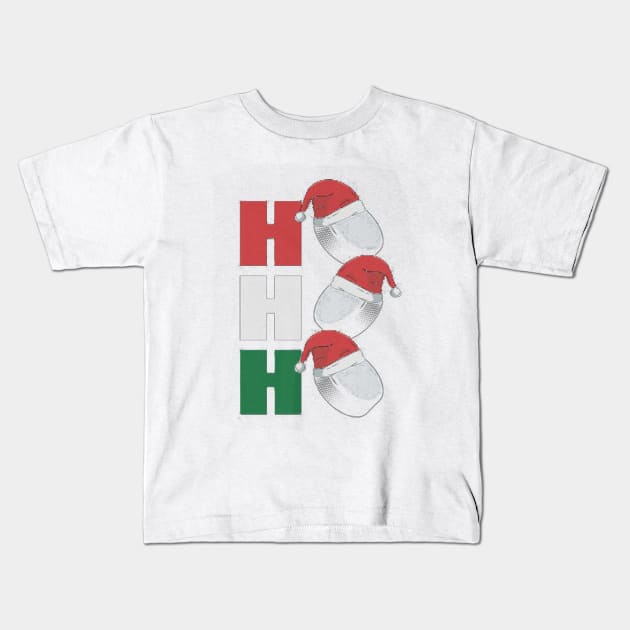 Ho Ho Ho Hockey Puck Kids T-Shirt by thexsurgent